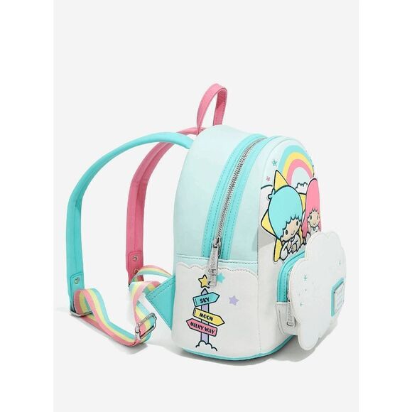 Loungefly Sanrio Little Twin Stars Kiki & Lala Mini Backpack - Picture 2 of 5